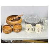 tote w/ vintage kitchen items