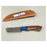 Damascus steel knife / sheath