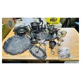 misc silver plated items