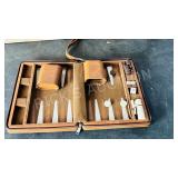 vintage travel magnetic backgammon set