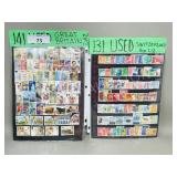 4 pages Great Britain & Switzerland stamps