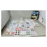 Collection of Canadian stamps in vintage album