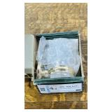 brass wall mount glass holder & glass