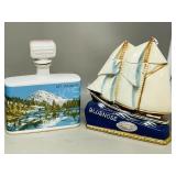 2- collectable ceramic liquor decantors