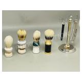 collectable shaving package-brushes, razors