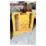 Deco drop front desk & bookcase