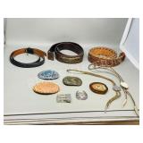 western belts, buckles, bolo ties