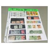 2 pages Malta stamps, mint & used