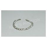 sterling Figaro Italian made bracelet