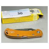 NEW Buck orange Spitfire folding knife - USA