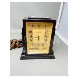 Hammond deco date face mantle clock - 6.5'