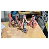 4 axel stands & small jack
