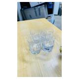 4 - Edinbourgh crystal scotch glasses - 4' h