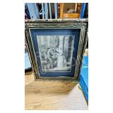 vintage Victorian street vendor print - 13' x 6'