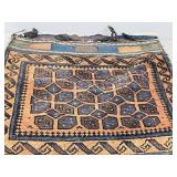 vintage hand knotted rice bag- 27' x 24'