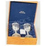 Royal Selangor pewter goblets in box - 7'