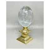 glass egg & stand (10' tall) - egg is 5 1/2' h