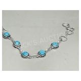 Turquoise & silver bracelet