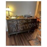 vintage oak, Jacobean style side board