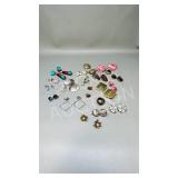 20 pair of vintage clip on earrings