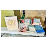 collection of vintage magazines & books