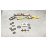 USA assorted coins - many in rolls