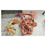 7 various extension cords
