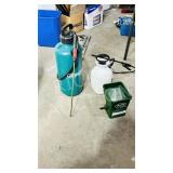 2 pump sprayers & broadcaster