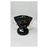 hand blown ruby glass vase - 5' tall