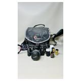 Canon EOS Xs 35 mm camera & bag