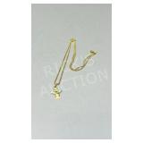 18k gold chain & pendant - 5.8g