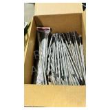 box of large spike nails - 7' to 12'