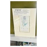 hand painted watercolored litho 'Sea Stock'