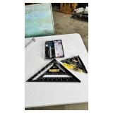 2 DeWalt speed squares & new caliper set