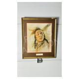 Blackfoot Brave De Grandmaison print