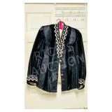 antique velvet and gold embroidered jacket