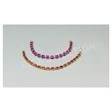 2 gold tone fashion bracelets