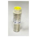 1967 roll Canada silver nickels - 43pc