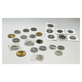 assorted tokens