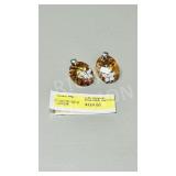 pair of 925 sterling earrings w/ CZ stones