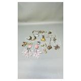 bag of costume earrings & necklaces