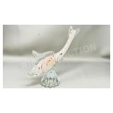Altaglass,multi color fish figure/ label 10' tall