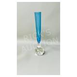 8' tall hand blown glass bud vase