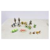 assorted collection-Wade figures & salt/peppers