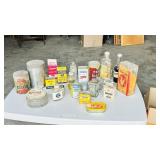 Collection of various vintage tins & bottles