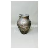 8' tall signed Raku vase