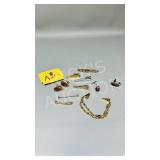 vintage cuff links, tie clips pins