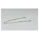 antique gold tone pocket watch chain -13' L