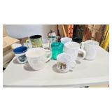 collection of various mug & french press