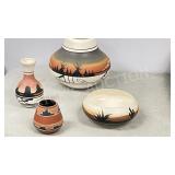 4pc- Southwest native pottery